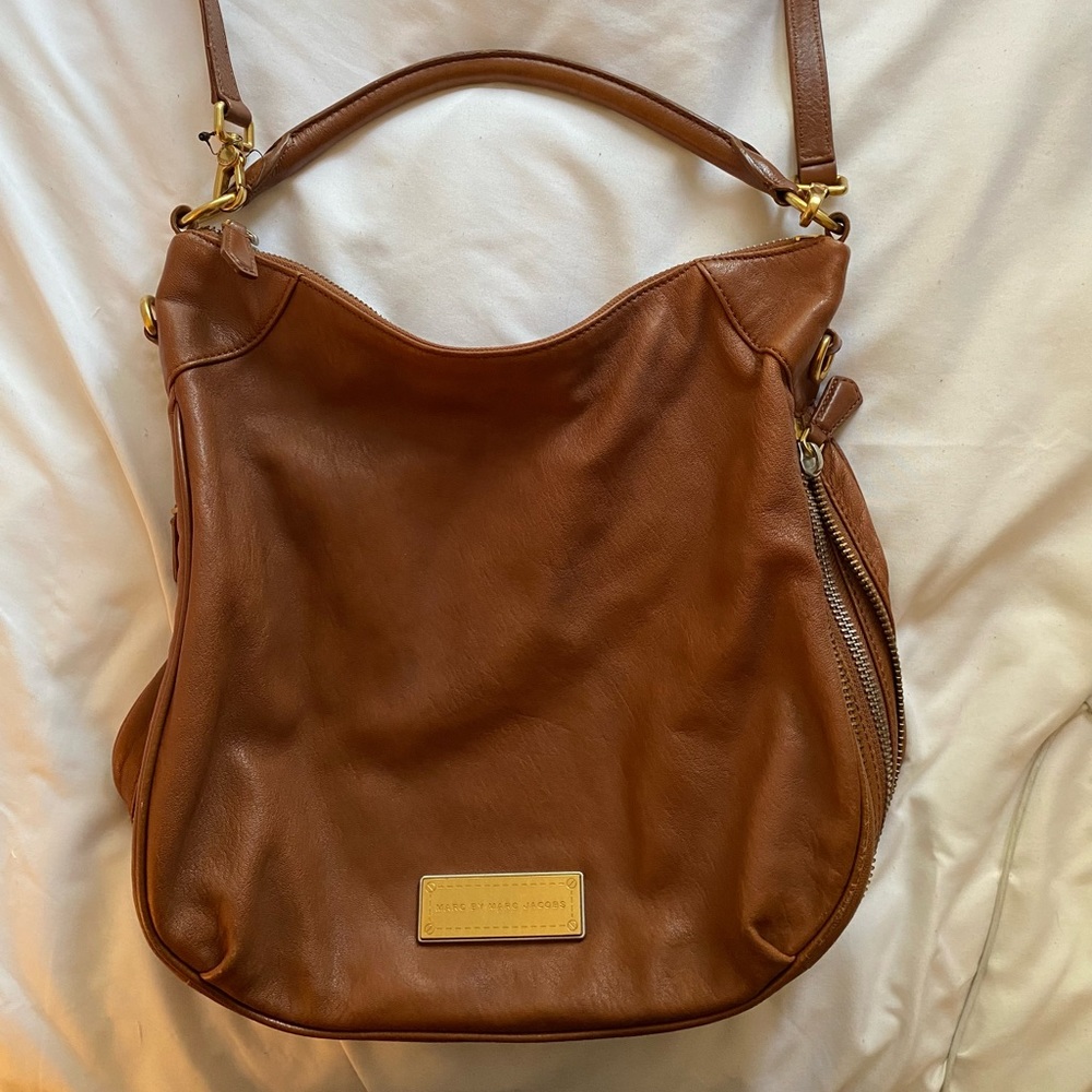 Marc by Marc Jacobs Brown Leather Hobo Bag